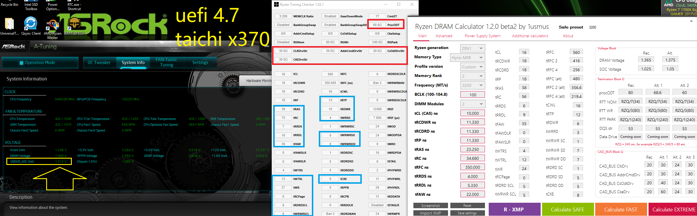 3200 SUCCESS for CMK32GX4M2B3000C15 x370 TAICHI - ASRock Forums